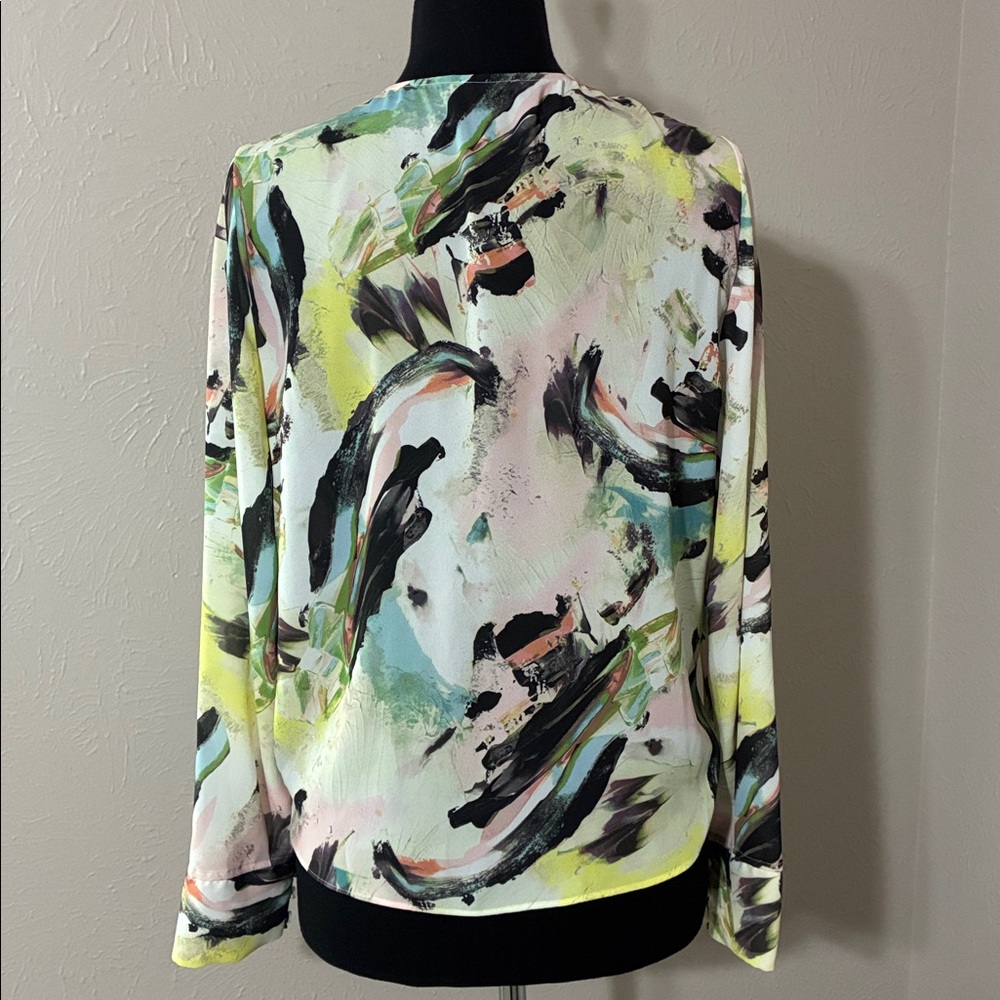 Halogen Multicolor Abstract Blouse - Picture 4 of 7